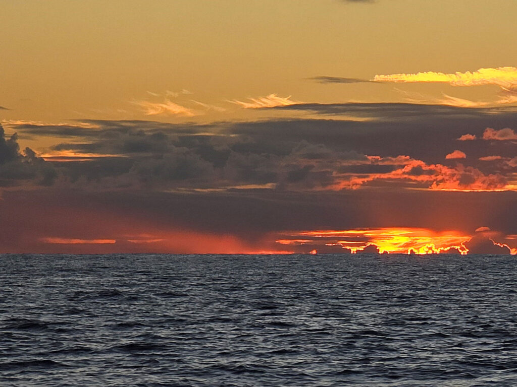 Sunset at sea