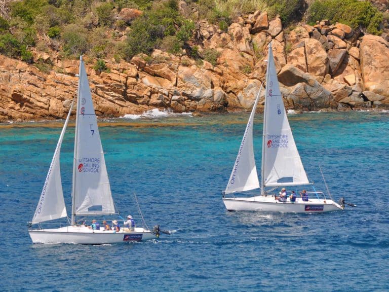 Learning to sail on Scrub Island