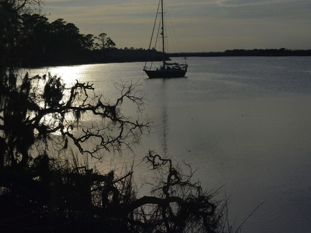 cruising sailboat in Georgia