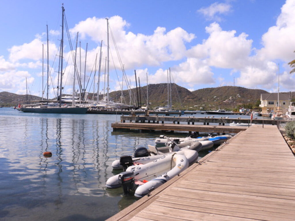 Dinghy dock in the Caribbean