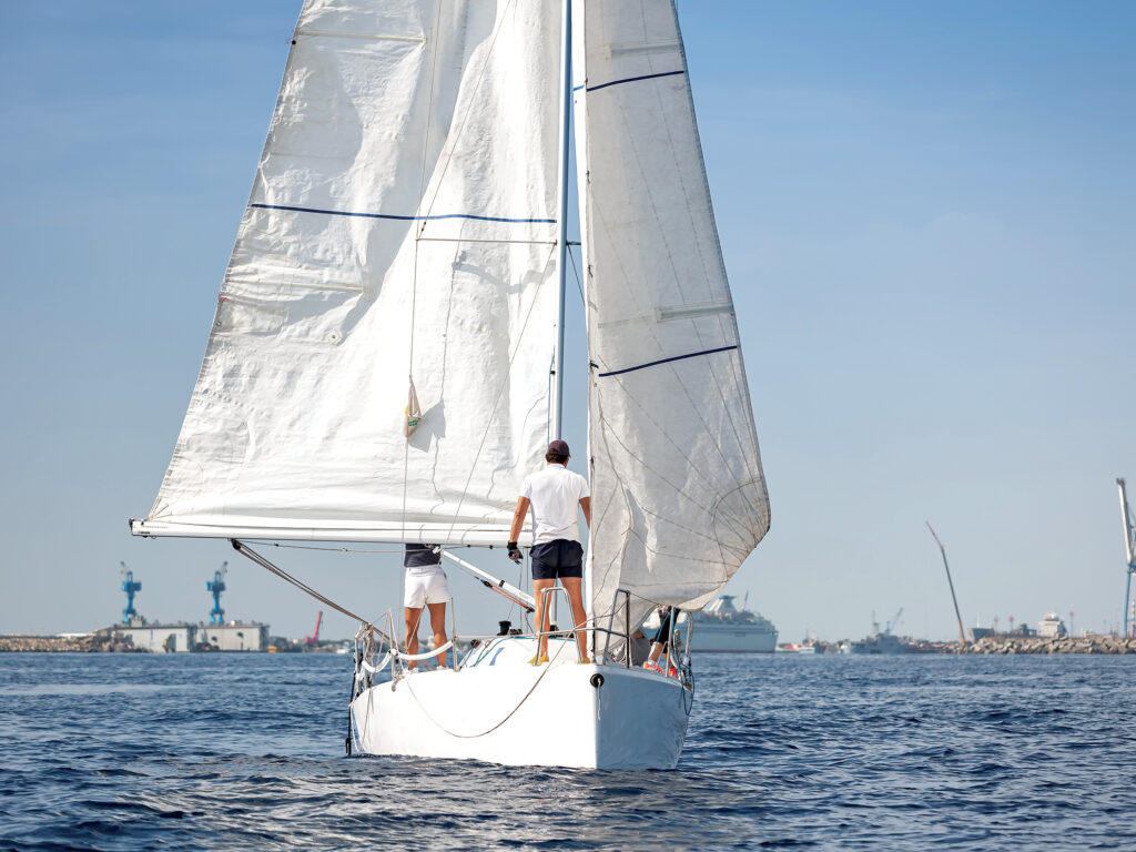 Sailboat racing practice