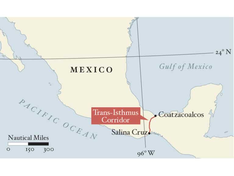 Pacific Ocean and Gulf map