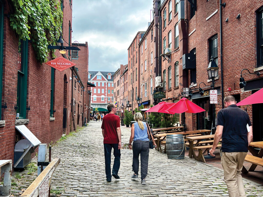 Old Port in Portland, Maine