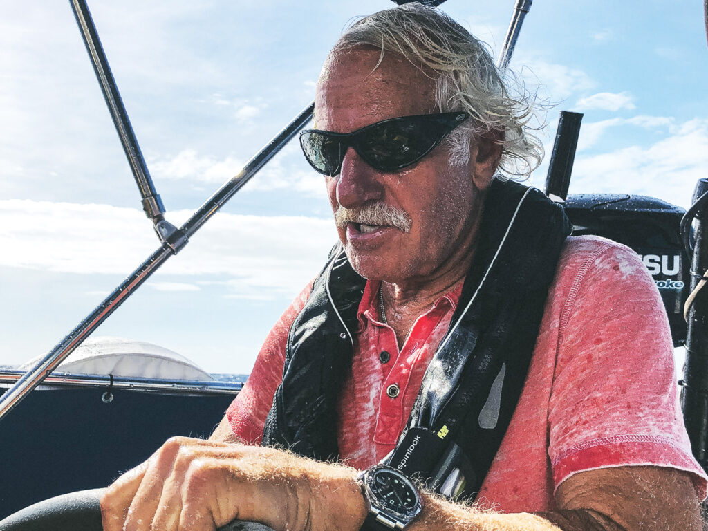 Steve Burzon sailing from Virginia to Bermuda