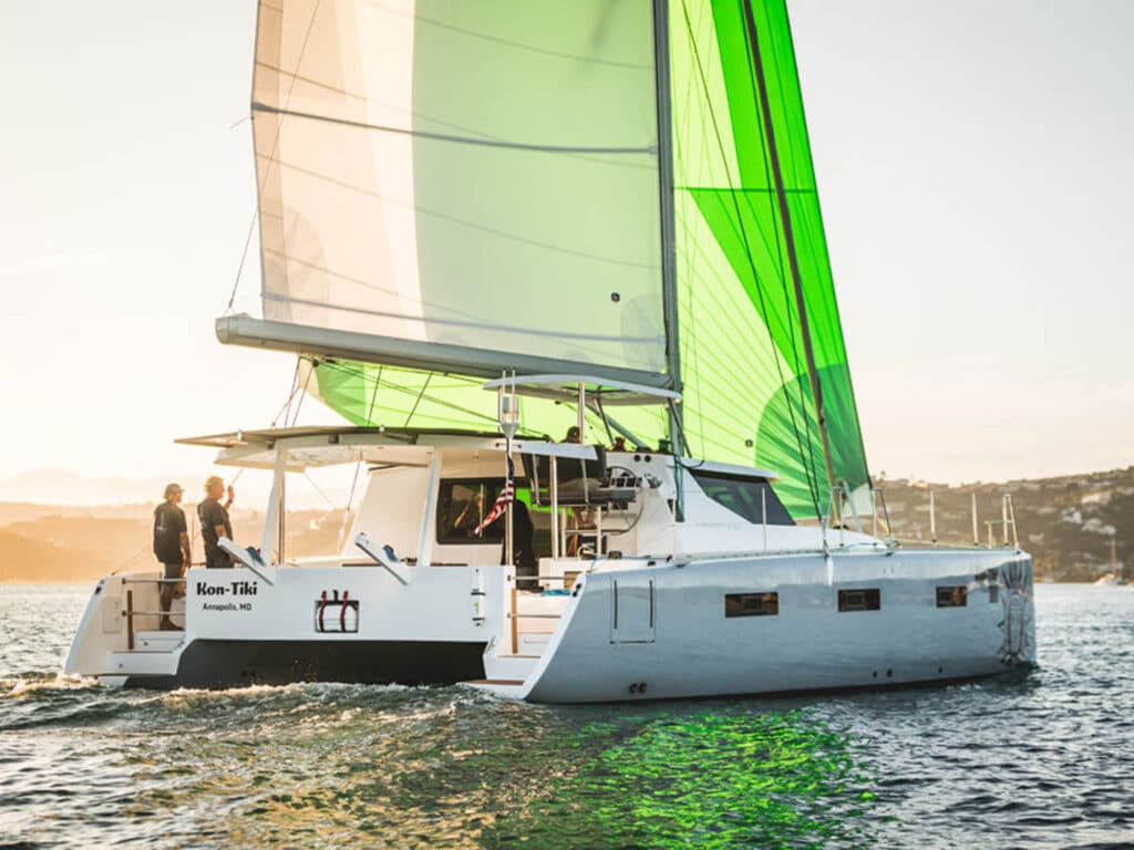 Vision 444 catamaran sailing